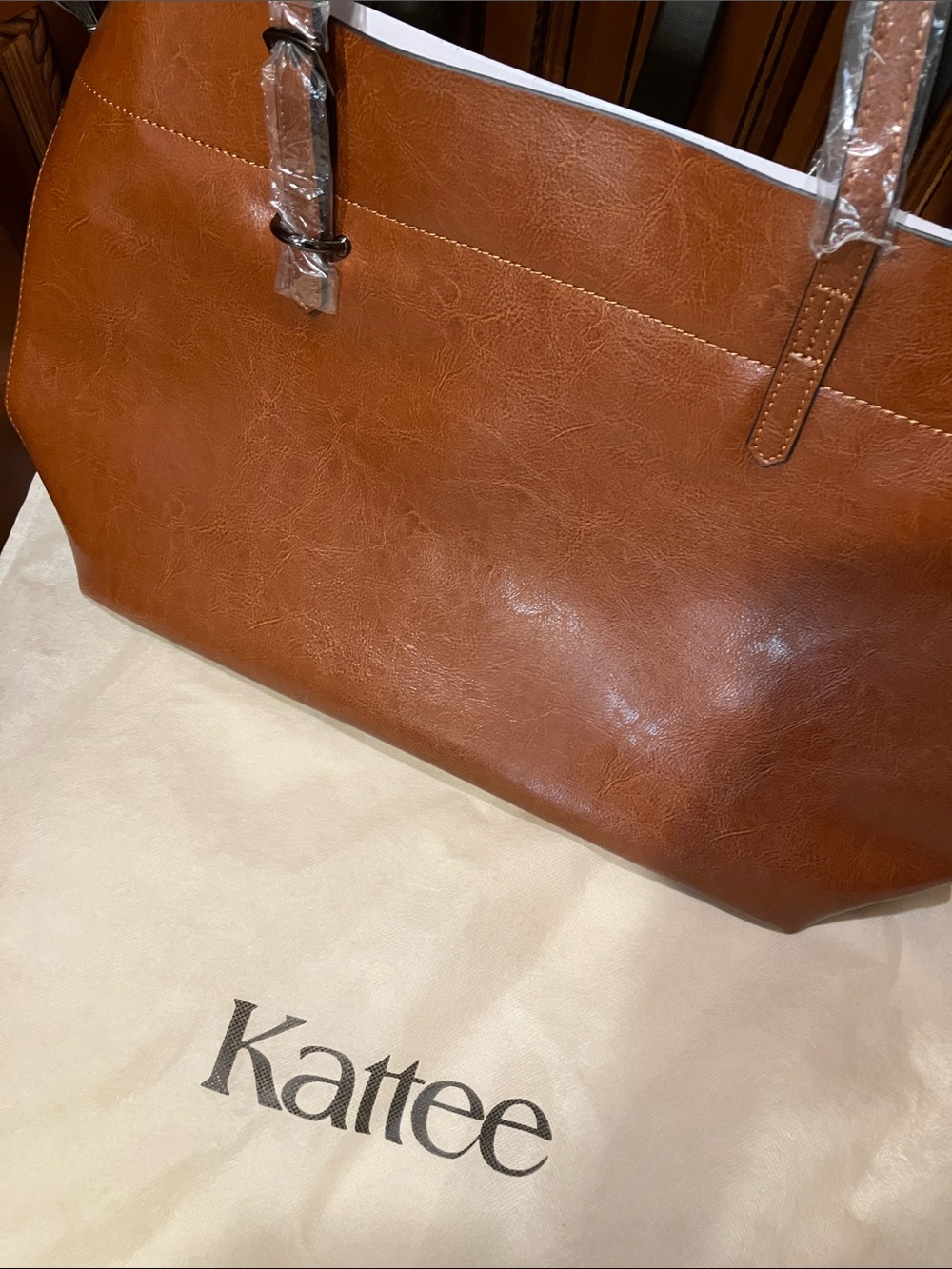 Women's Brown Tote Bag - Classic Leather Shoulder Bag
